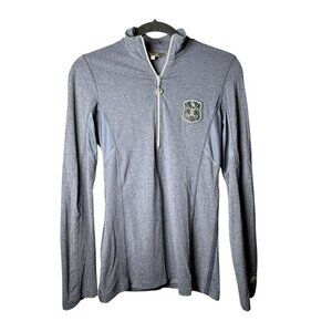 Goode Rider Ideal Show Shirt Long Sleeve, Navy Women’s Size Small 1/4 Zip Fitted